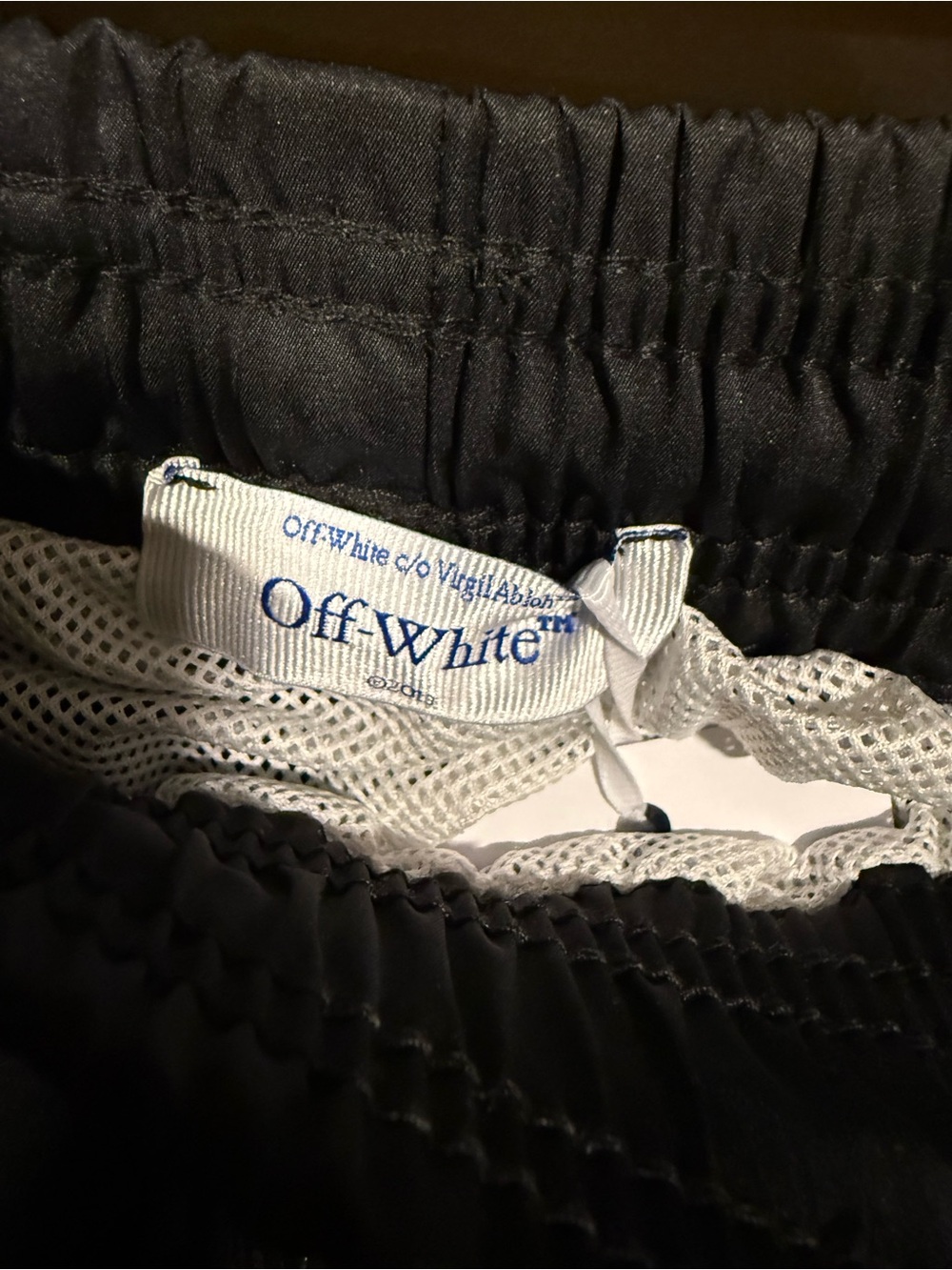 Off-white Men's Black Logo nylon Swim Shorts XL image 8